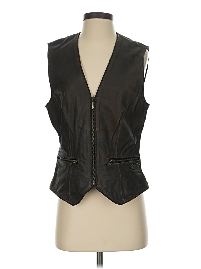 Pre-owned Harley Davidson Vest In Black