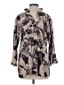 Unbranded Gray 3/4 Sleeve Blouse Size S - photo 1