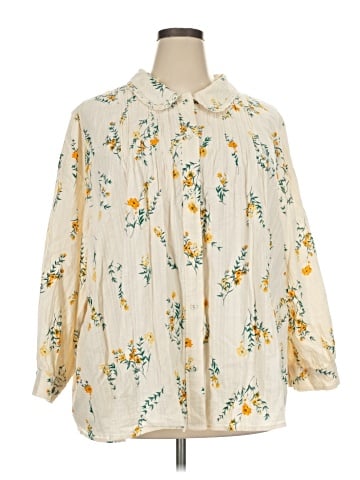 LC Lauren Conrad 3/4 Sleeve Blouse (view 1)