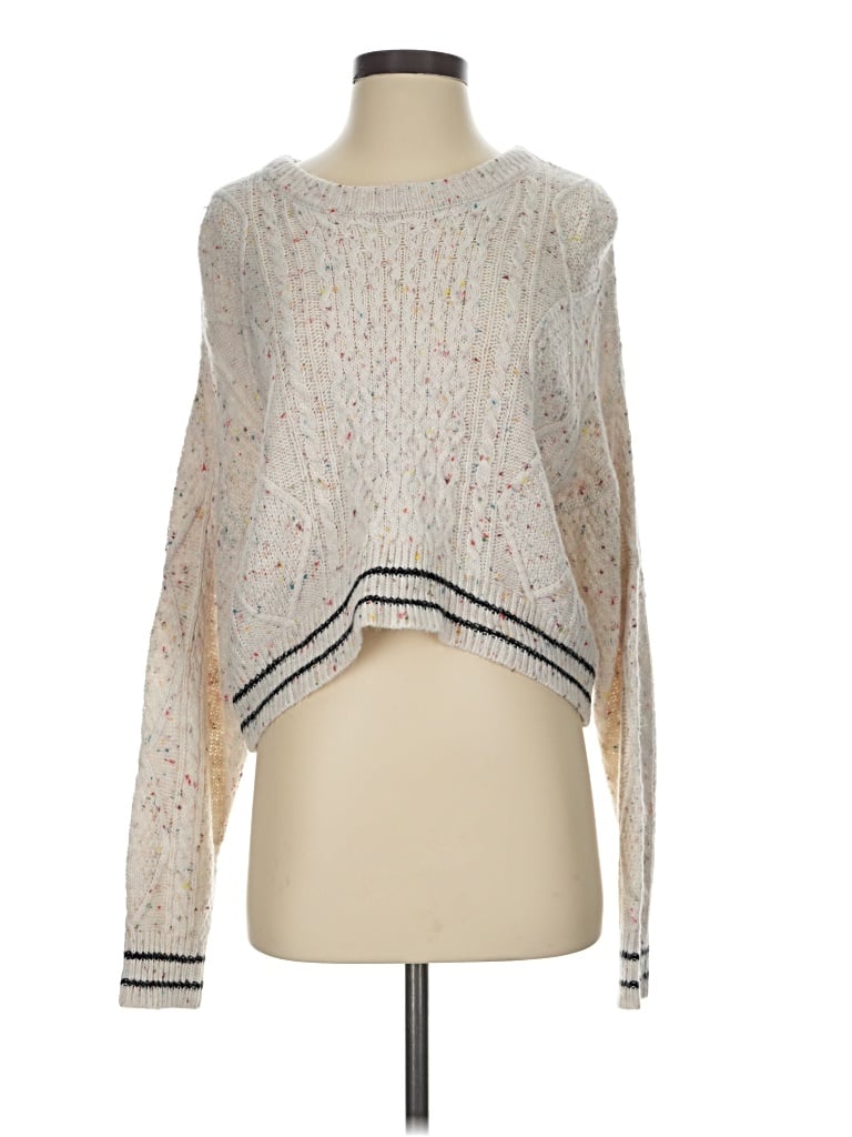 Pre-owned John & Jenn Pullover Sweater In Ivory