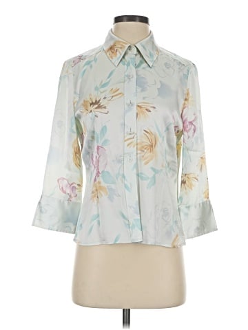 St. John 3/4 Sleeve Silk Top (view 1)