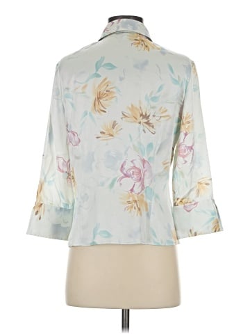 St. John 3/4 Sleeve Silk Top (view 2)