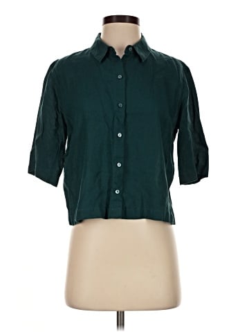 Eileen Fisher 3/4 Sleeve Button-Down Shirt (view 1)