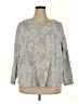 Croft & Barrow Paisley Gray Pullover Sweater Size 3X - photo 1