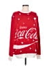 H&M 100% Polyester Print Red Pullover Sweater Size M - photo 1