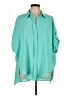 Umgee 100% Polyester Teal 3/4 Sleeve Blouse Size L - photo 1