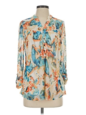 Juniper + Lime 3/4 Sleeve Blouse (view 1)