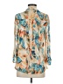Juniper + Lime 100% Polyester Blue 3/4 Sleeve Blouse Size S - photo 2