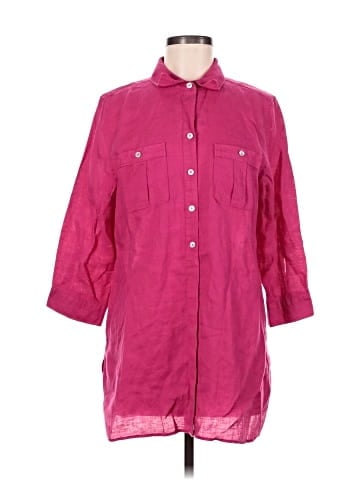 Chico's 3/4 Sleeve Button-Down Shirt (view 1)