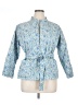 JCPenney Print Blue Jacket Size 0X (estimated) - photo 1
