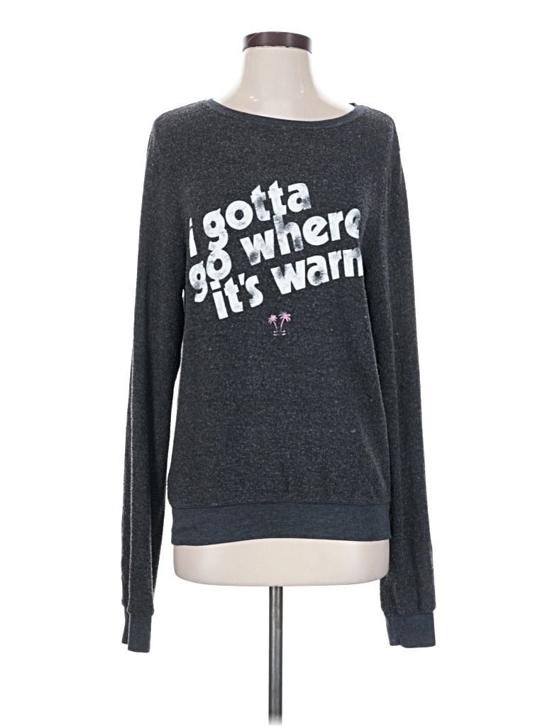 Pre-owned Wildfox Sweatshirt In Gray
