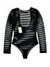 Forever 21 100% Polyester Black Bodysuit Size S - photo 2