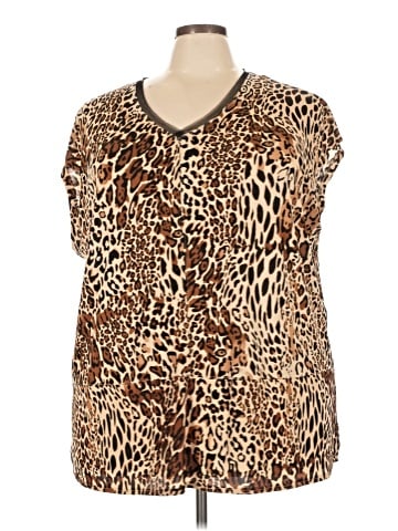 Bar III Short Sleeve Blouse (view 1)