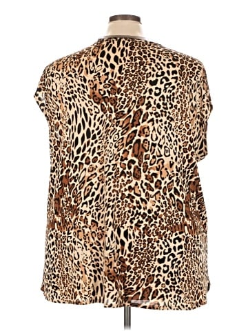 Bar III Short Sleeve Blouse (view 2)