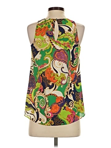 Trina Turk Sleeveless Silk Top (view 2)