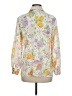 Unbranded Floral Yellow Ivory Long Sleeve Blouse Size M (estimated) - photo 2