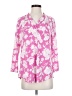 JM Collection Floral Pink 3/4 Sleeve Blouse Size S - photo 1