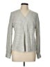 Nic + Zoe Silver Pullover Sweater Size L - photo 1