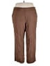 Max Studio Solid Brown Casual Pants Size 3X - photo 1