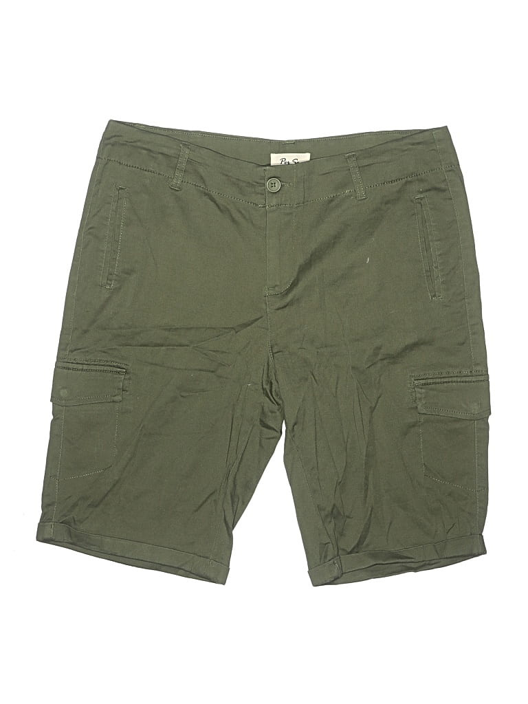Pre-owned Per Se Cargo Shorts In Green
