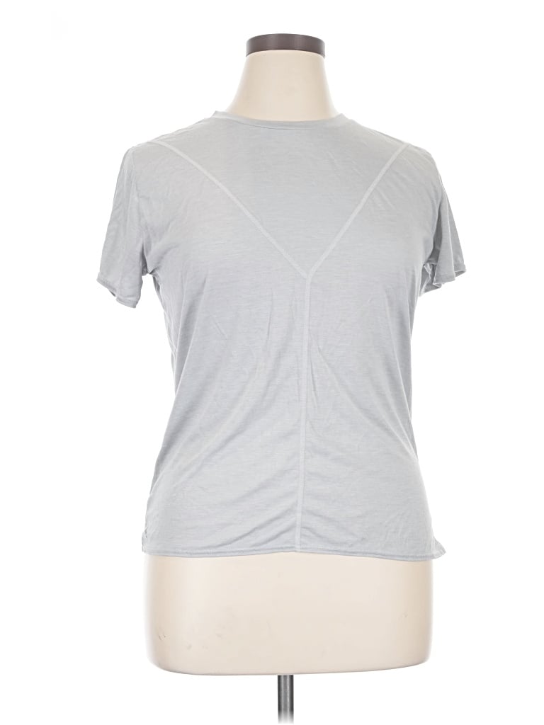 Pre-owned Joylab Short Sleeve Top Gray Crew Neck Tops