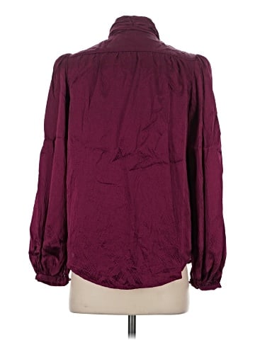 Moda International Long Sleeve Silk Top (view 2)