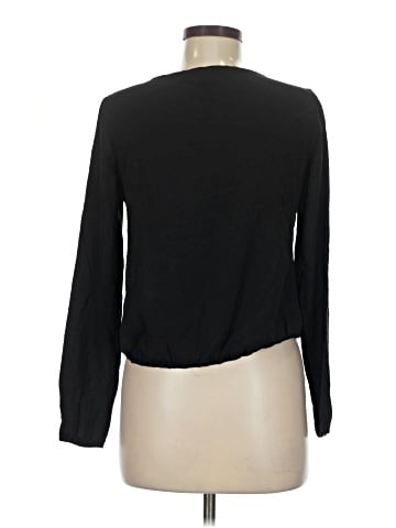 Theory Long Sleeve Silk Top (view 2)