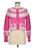 LoveShackFancy Hearts Pink Wool Cardigan Size M - photo 1