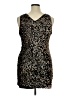 Forever 100% Polyester Gold Cocktail Dress Size XL - photo 2