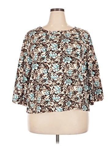 Elizabeth and James 3/4 Sleeve Blouse (view 1)