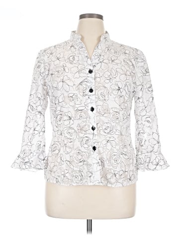 DressBarn 3/4 Sleeve Button-Down Shirt (view 1)