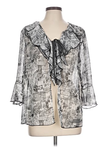Christopher & Banks 3/4 Sleeve Blouse (view 1)