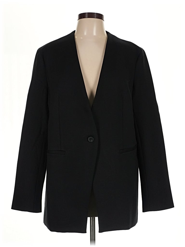 Pre-owned Spanx Blazer Jacket In Black