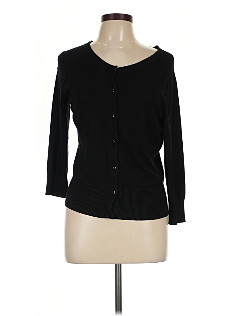 Pre-owned Express Design Studio Cardigan Sweater In Black