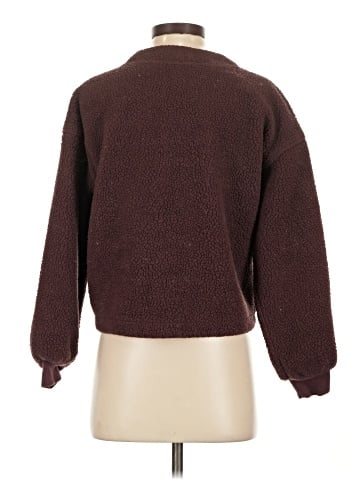 Madewell (Re)sourced Fleece Crop Cardigan (view 2)