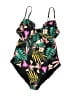 Old Navy Tropical Black One Piece Swimsuit Size L - photo 1