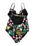 Old Navy Tropical Black One Piece Swimsuit Size L - photo 2