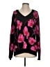 CAbi Floral Black Pullover Sweater Size S - photo 1