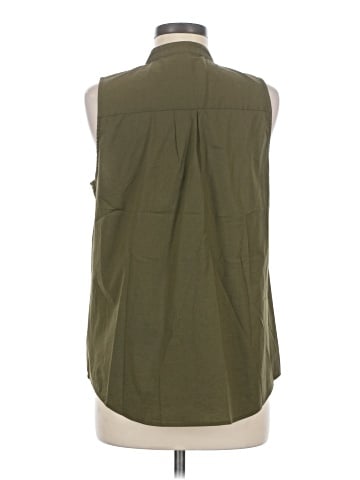 MICHAEL Michael Kors Sleeveless Button-Down Shirt (view 2)