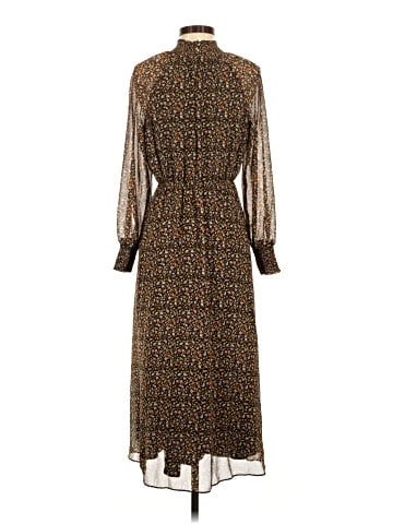 Madewell (Re)sourced Georgette Smocked-Neck Midi Dress in Folktale Paisley (view 2)