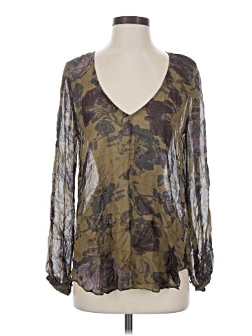 Wilfred Long Sleeve Silk Top (view 1)