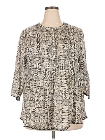 Sigrid Olsen 3/4 Sleeve Blouse (view 1)