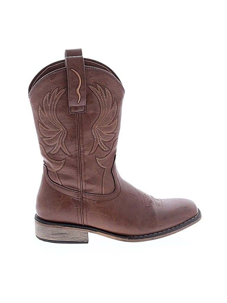 Pre-owned Assorted Brands Kids' Boots In Brown