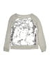 Justice Metallic Silver Gray Sweatshirt Size 7 - photo 1