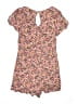 Xhilaration 100% Rayon Floral Pink Romper Size M - photo 2