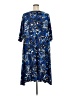 Roaman's Print Blue Casual Dress Size 22 (1X) - photo 2