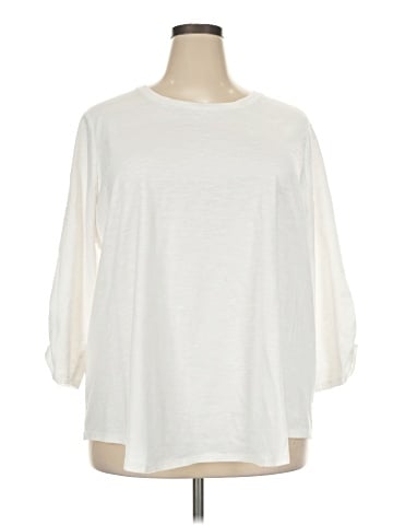 Lane Bryant 3/4 Sleeve T-Shirt (view 1)