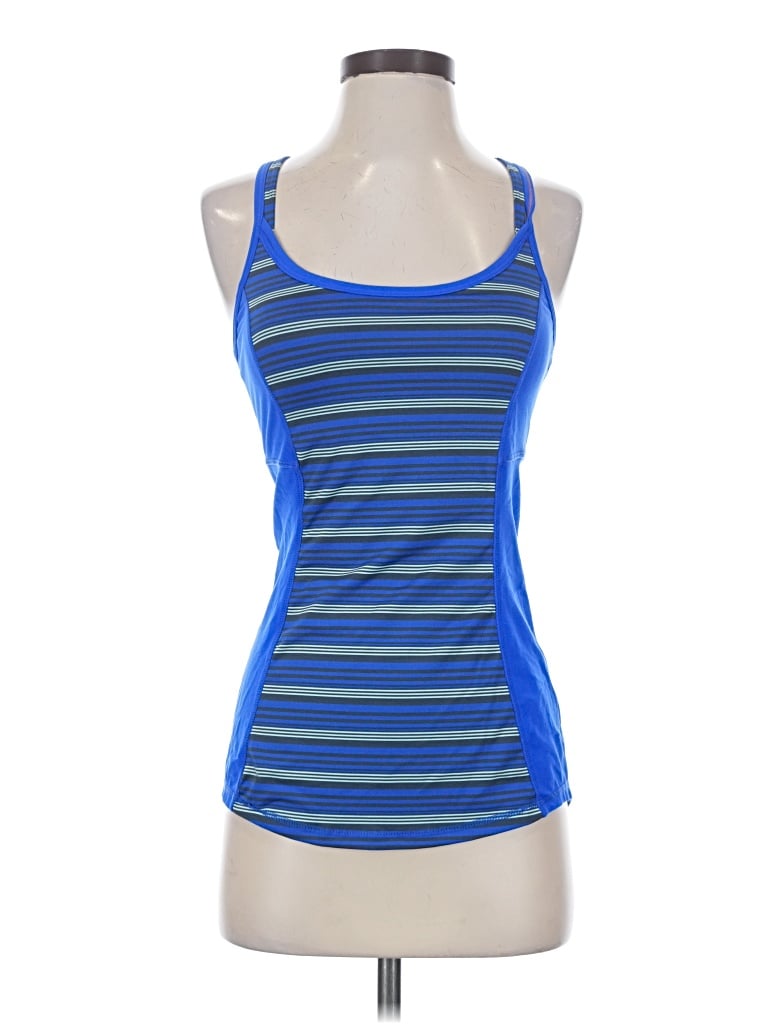 Pre-owned Tail Tank Top Blue Halter Neckline Tops