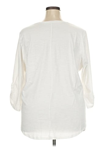 Lane Bryant 3/4 Sleeve T-Shirt (view 2)