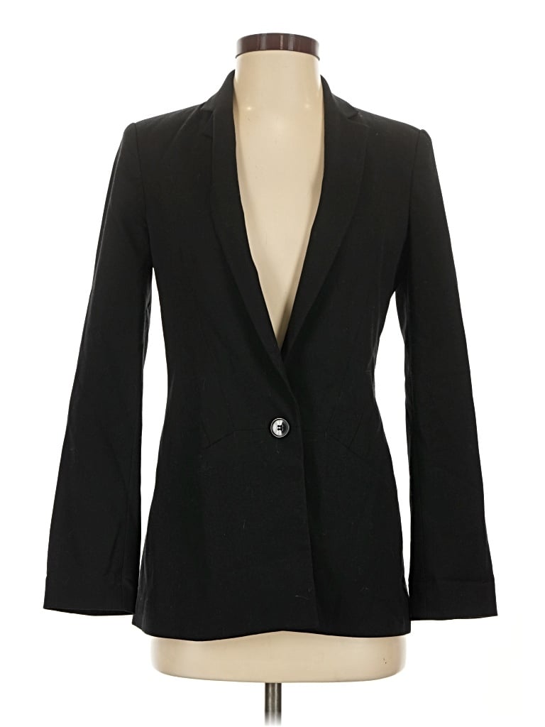 Pre-owned Zara Basic Blazer Jacket In Black